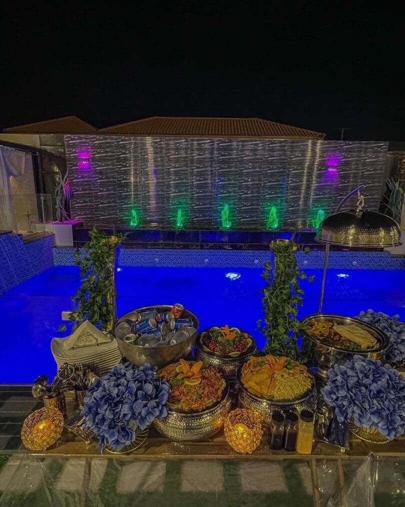 مسبح خاص في شاليه أرتوين جنوب جدة مناسب للعائلات